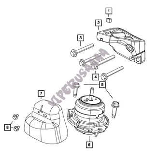 Poduszka silnika 5.7 V8 68252522AA - 3