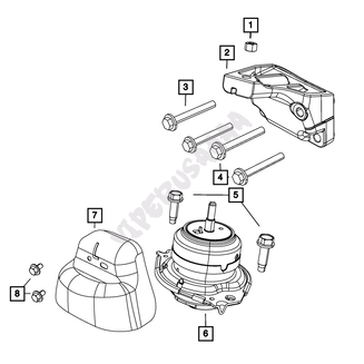 Poduszka silnika 5.7 V8 68252522AA - 3