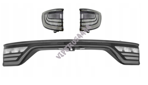 Lampy tuningowe białe, blenda klapy tył