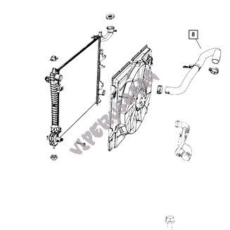 Wąż chłodnicy 55038026AJ - 3