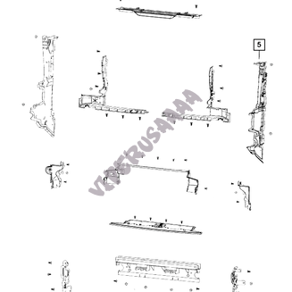 Kierownica powietrza lewa 68408301AB - 3