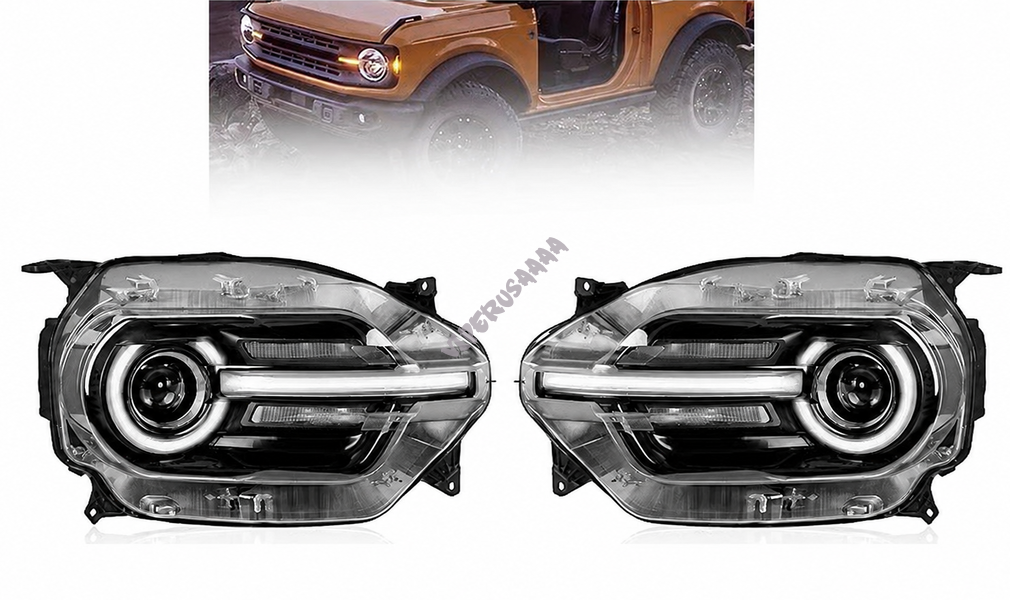 Lampa przednia lewa + prawa FULL LED M1PZ13008K M1PZ13008J