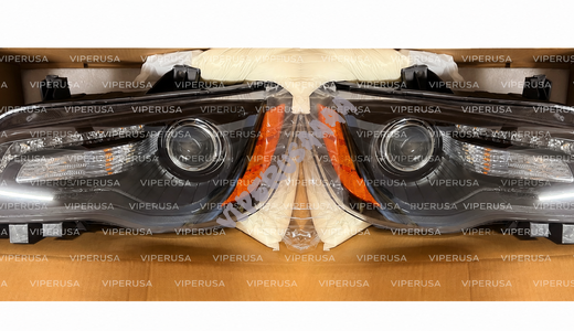 Lampa przednia prawa + lewa halogenowa Ciemna 68085416AF 68085417AF