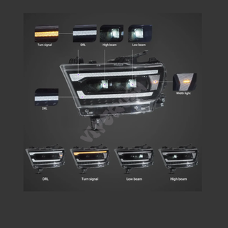 Lampy przednie lewa + prawa FULL LED - 5